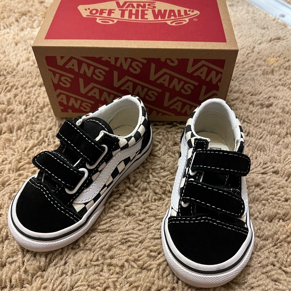 Toddler checkered vans